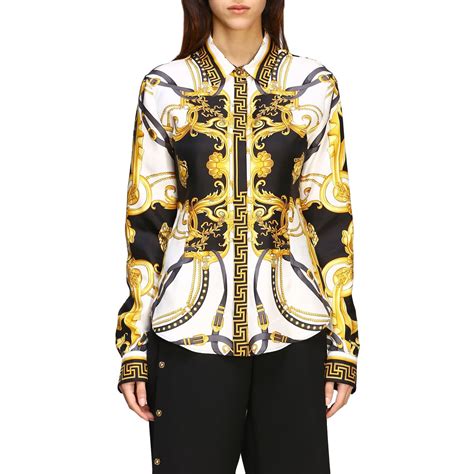 versace shirts woman|Versace tops women on sale.